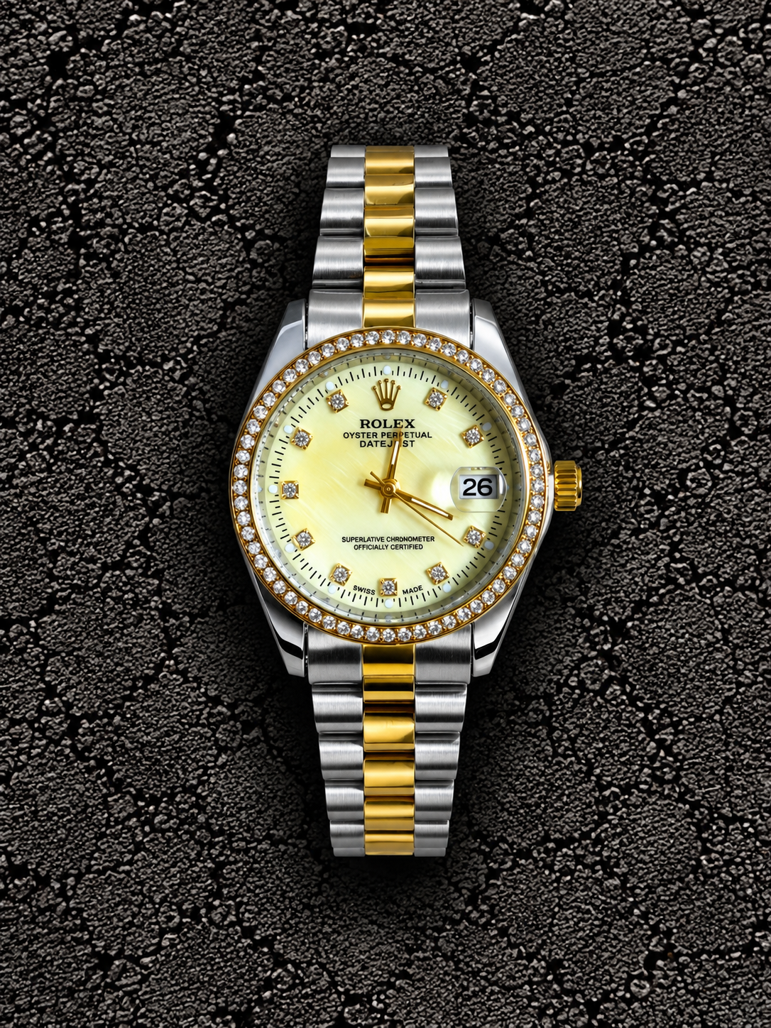 Rlx Dama Bicolor Fondo Amarillo SR  48