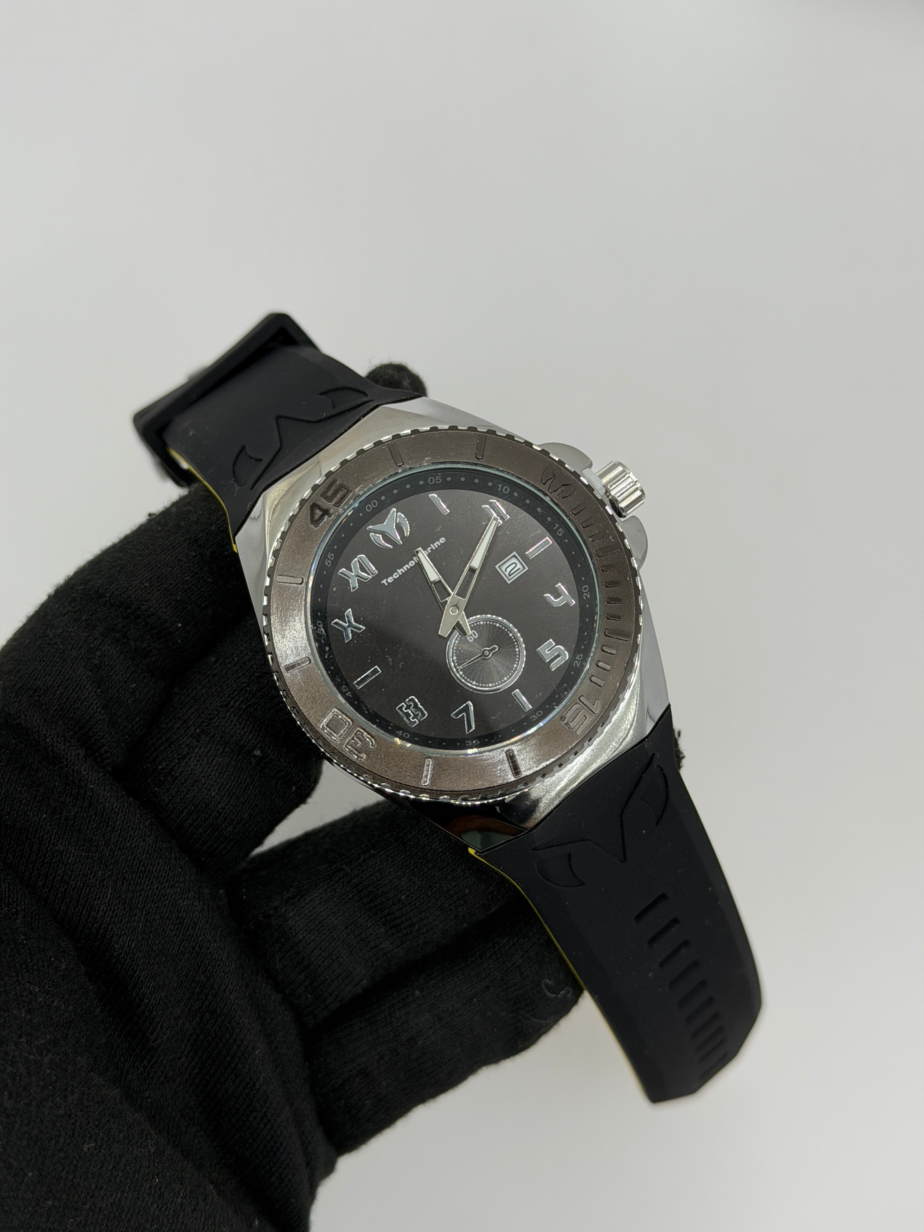 Tchmarin Manta Hombre Negro Plateado