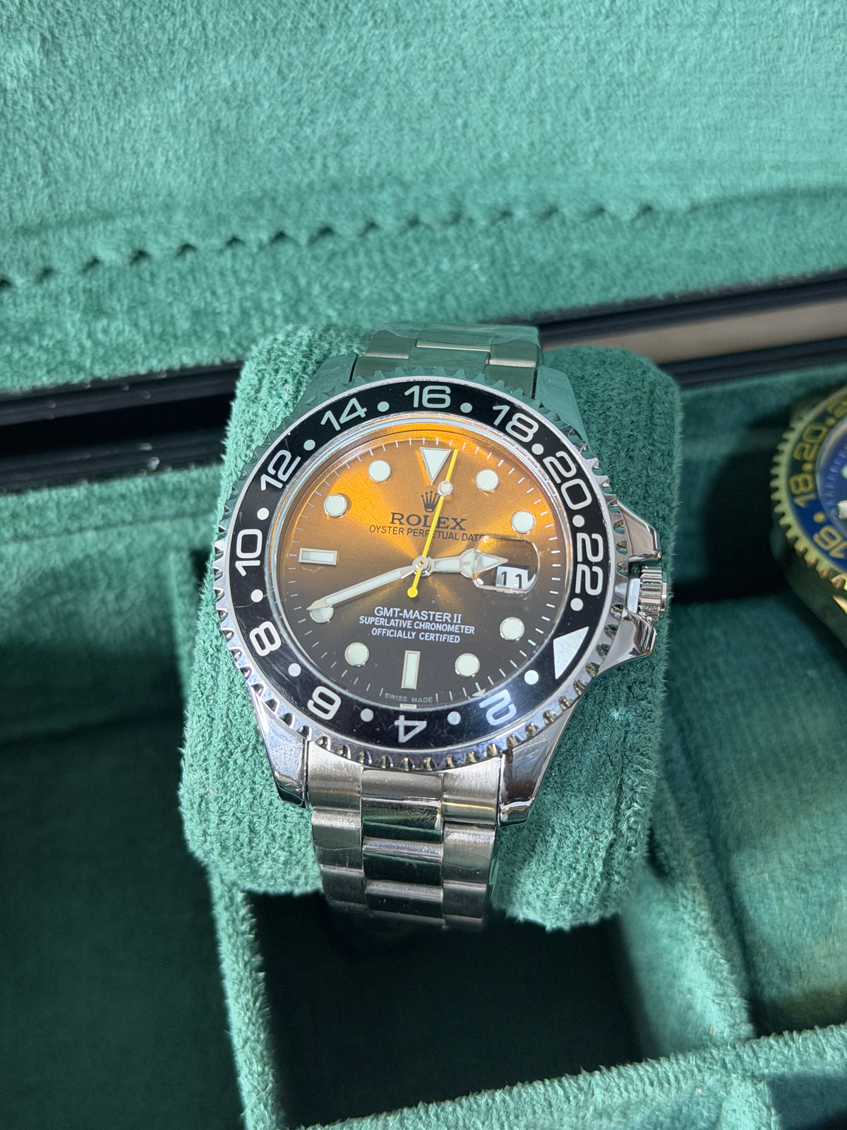 Rlx GMT Bicolor Tablero Negro SR63