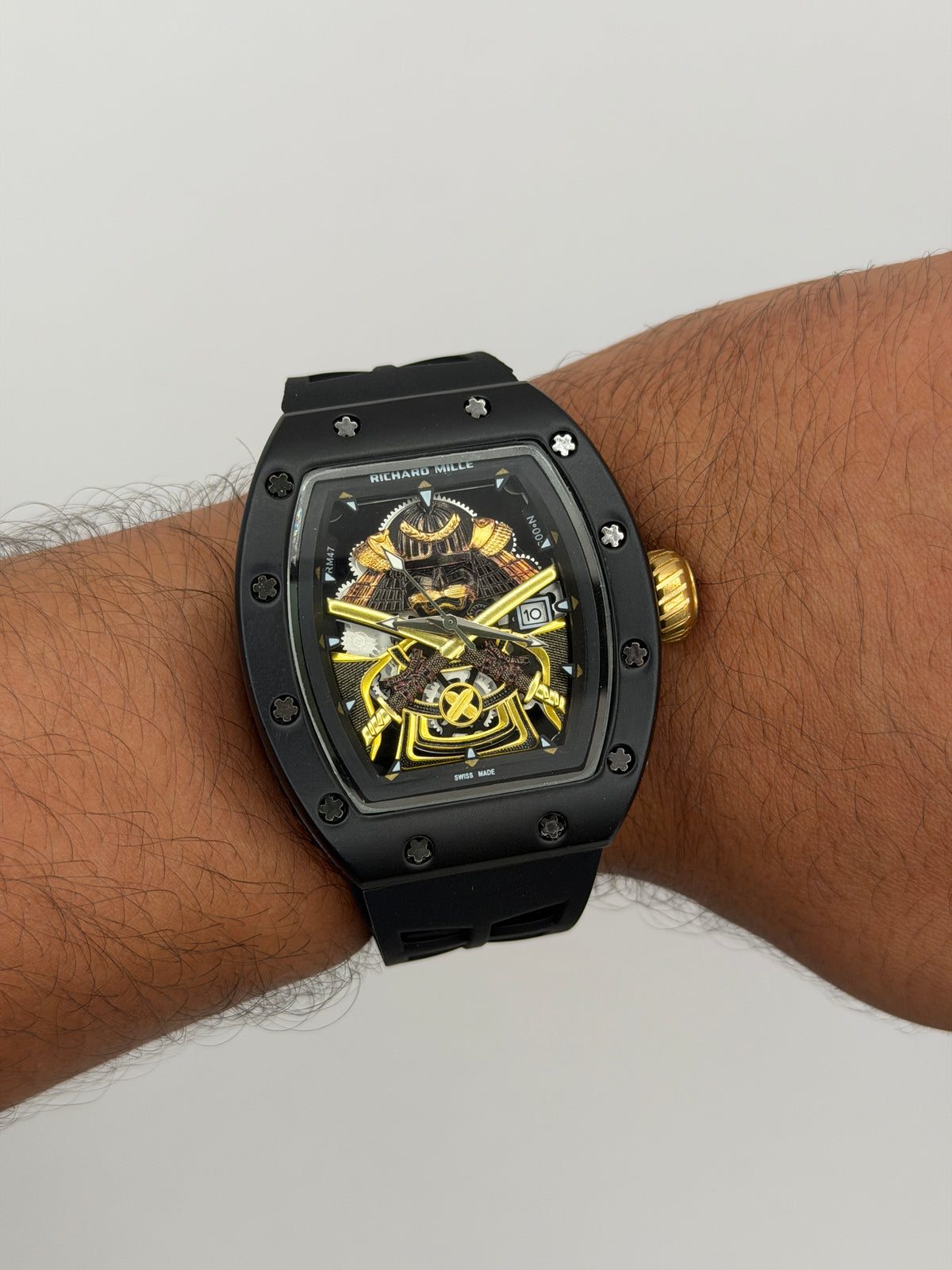 Rchrd Mll Hombre Samurai Tablero Dorado SR 55