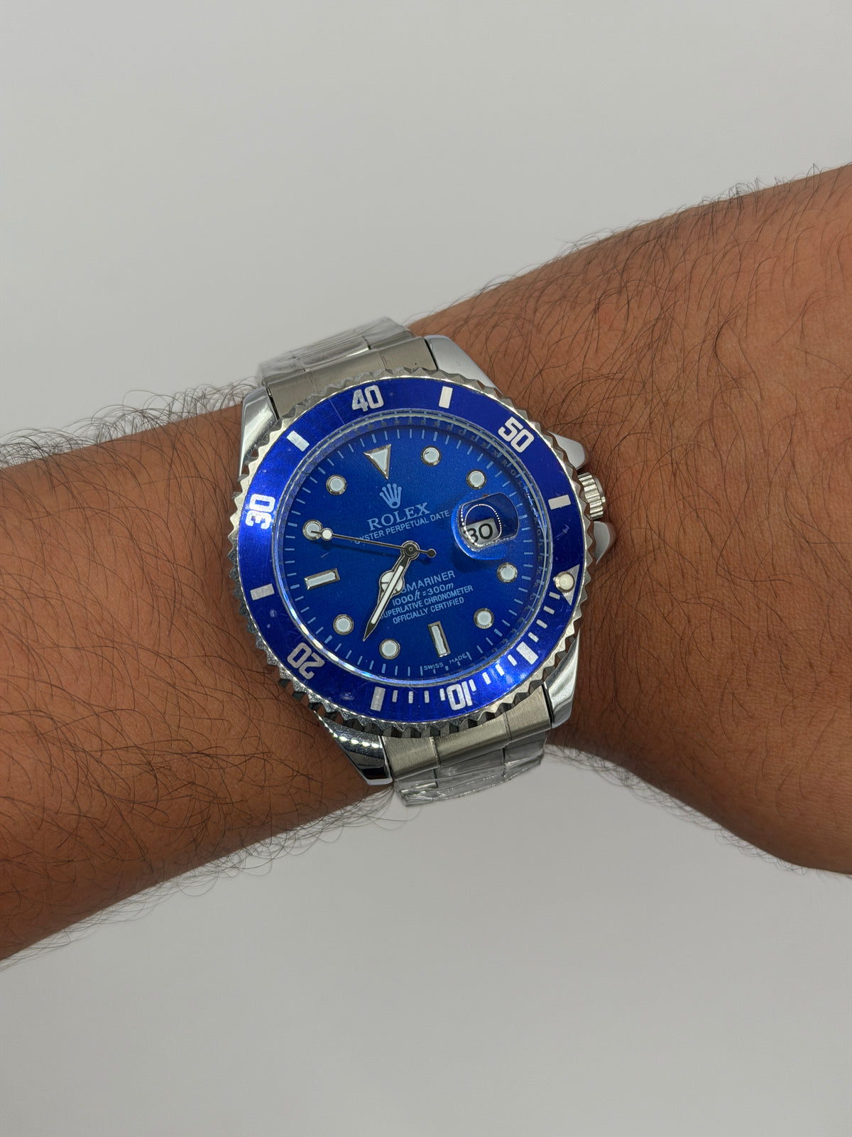 Rlx Hombre Submariner Tablero Azul SR48