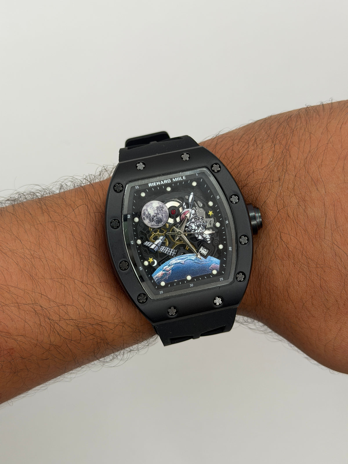 Rchrd Mll Hombre Astronauta Negro SR 55