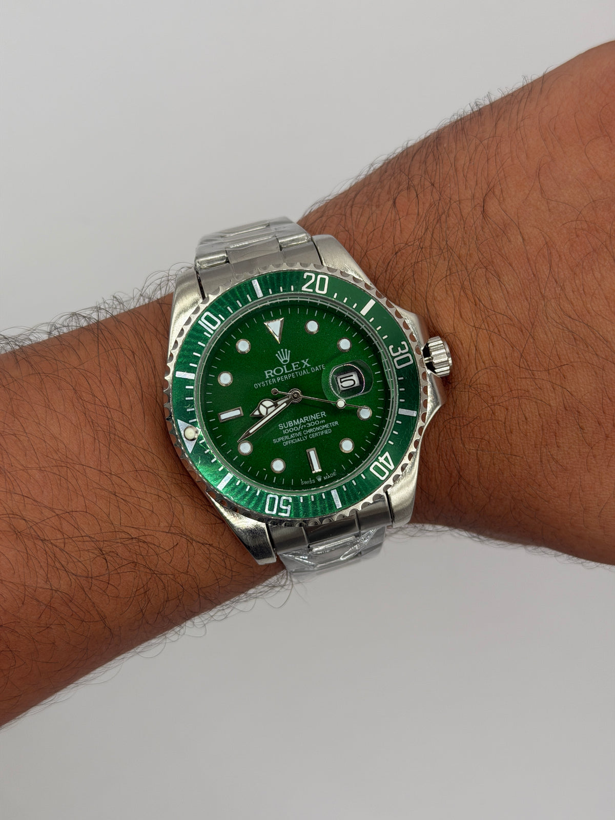 Rlx Hombre Submariner Tablero Verde SR48