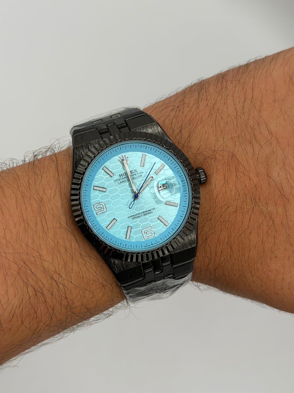 Rlx Land Dweller Negro Tablero Fondo Azul