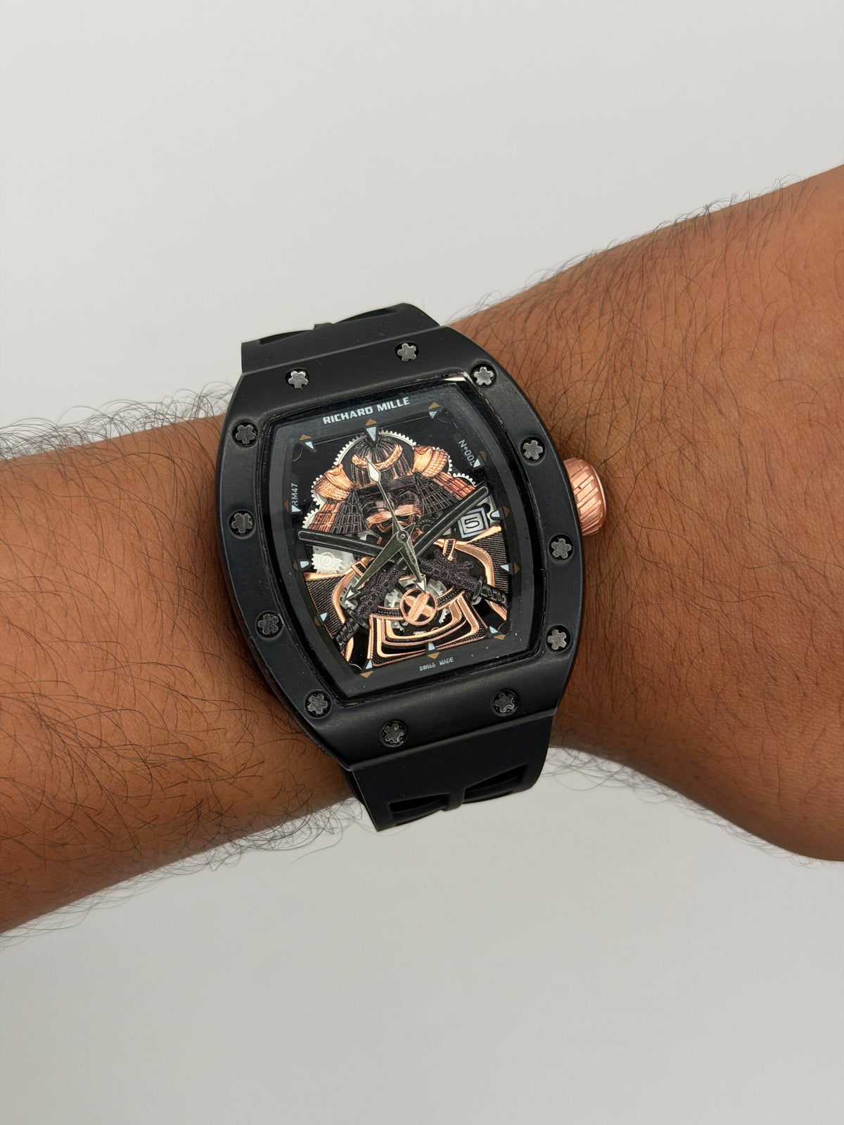 Rchrd Mll Hombre Samurai Tablero Palo Rosa SR 55