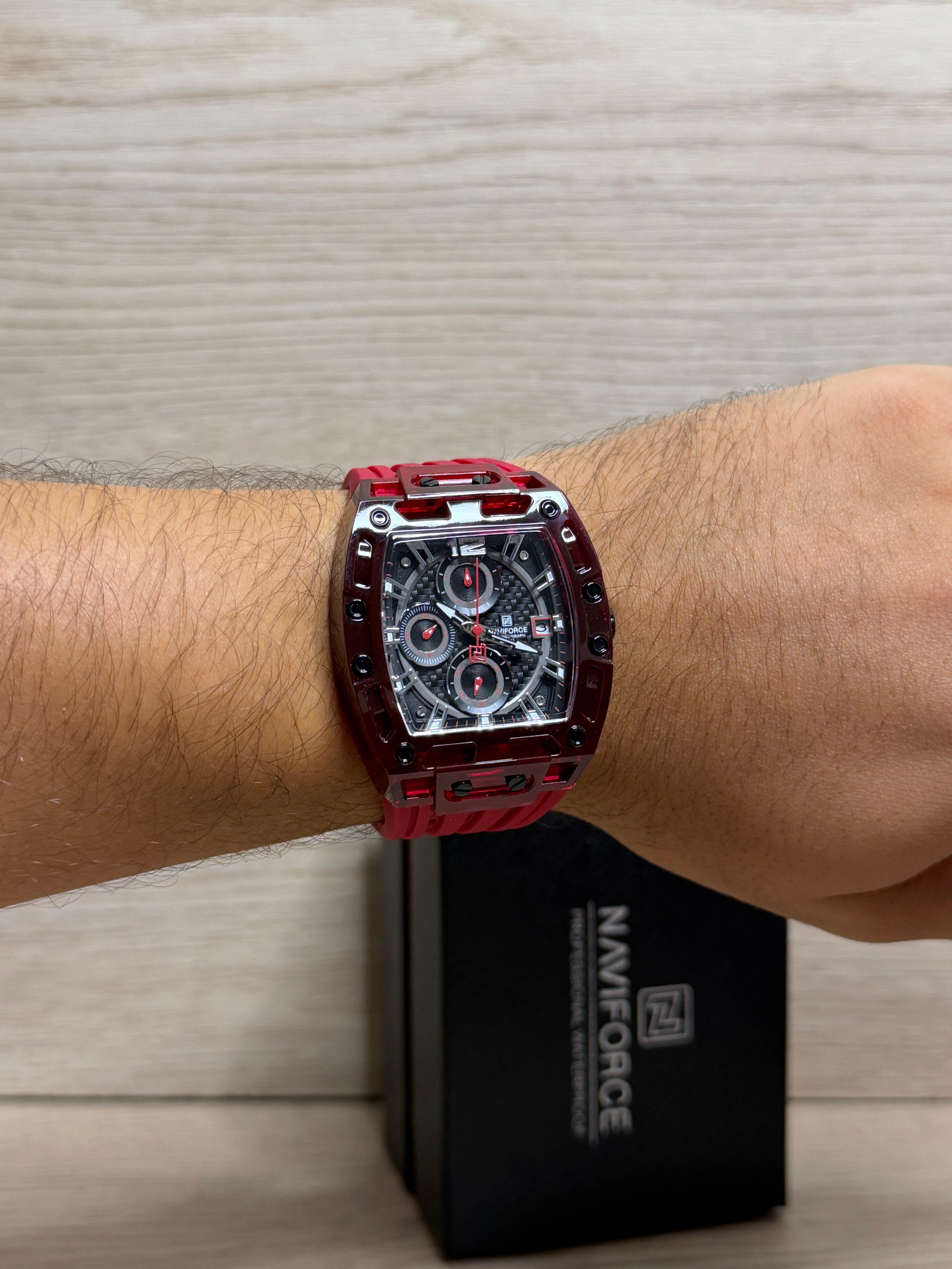 NaviForce Original Hombre Rojo- Funcional