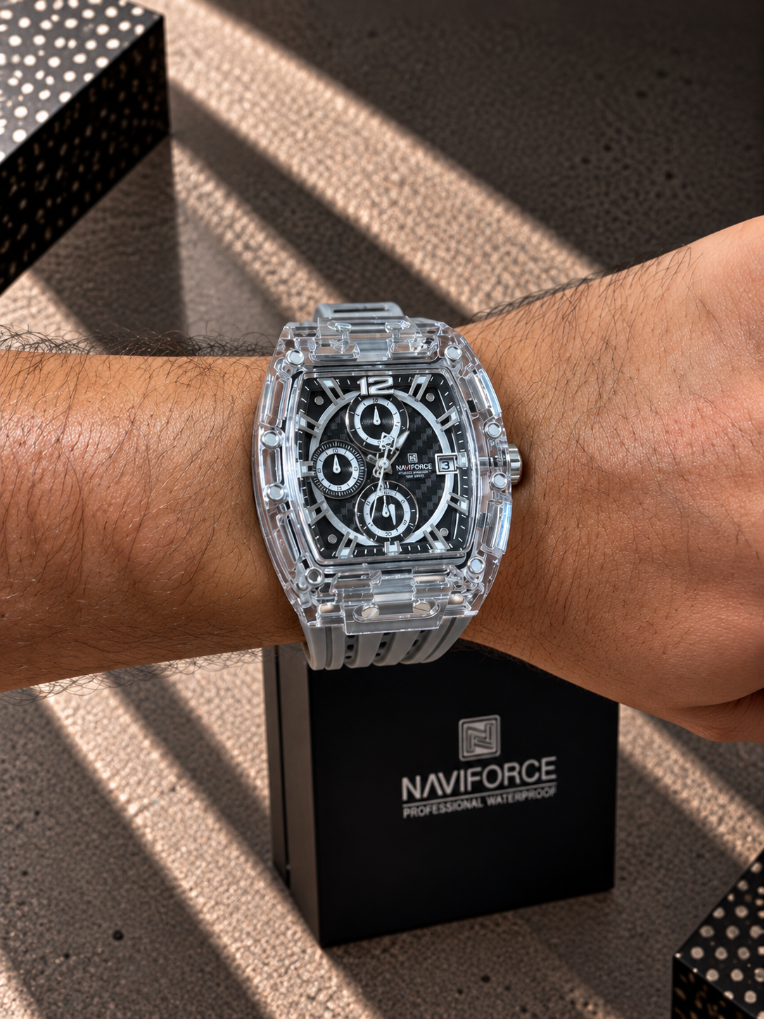 NaviForce Original Hombre Gris Funcional