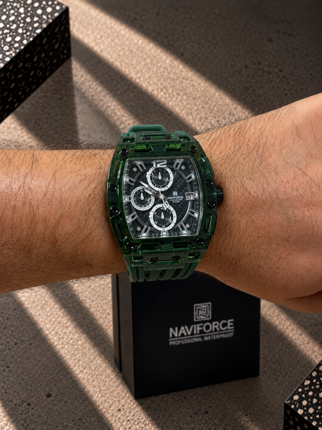 NaviForce Original Hombre Verde Funcional