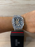 NaviForce Original Hombre Gris Dorado Funcional