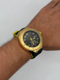 Tchmarin Manta Hombre Dorado Pulso Negro