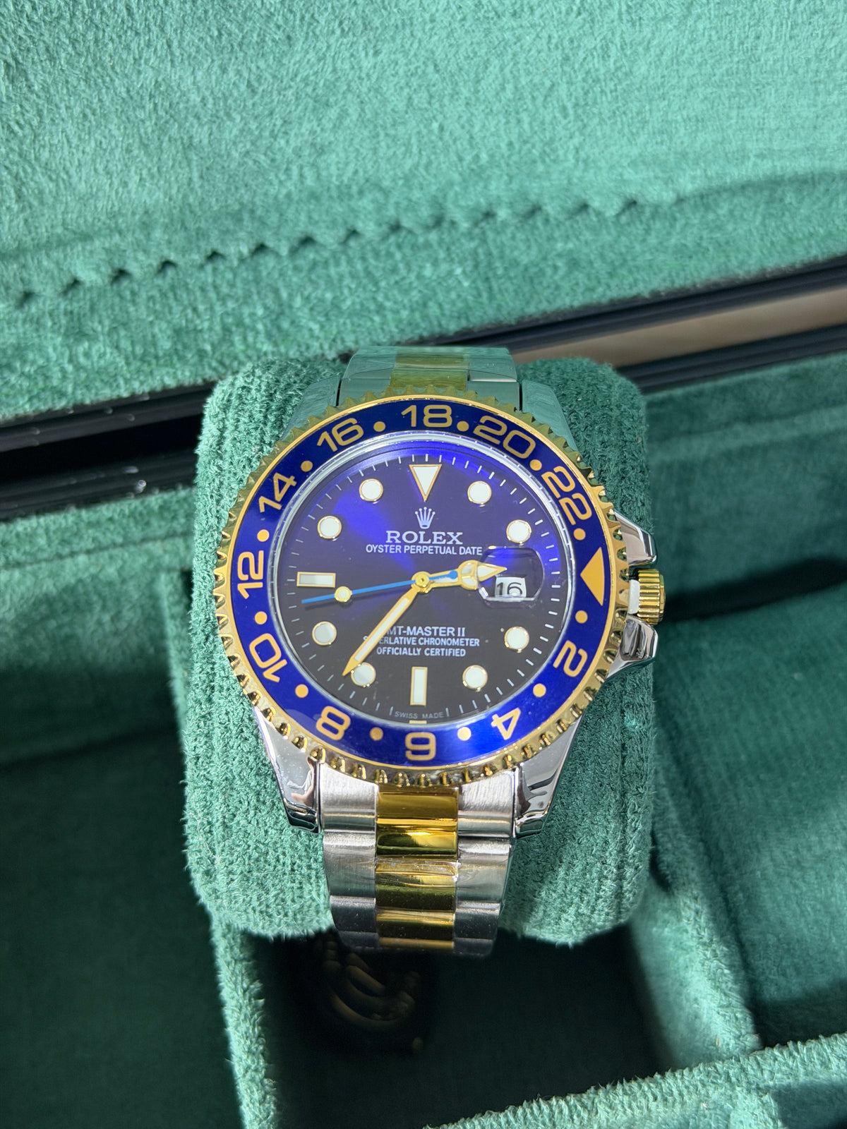 Rlx GMT Bicolor Tablero Azul 63