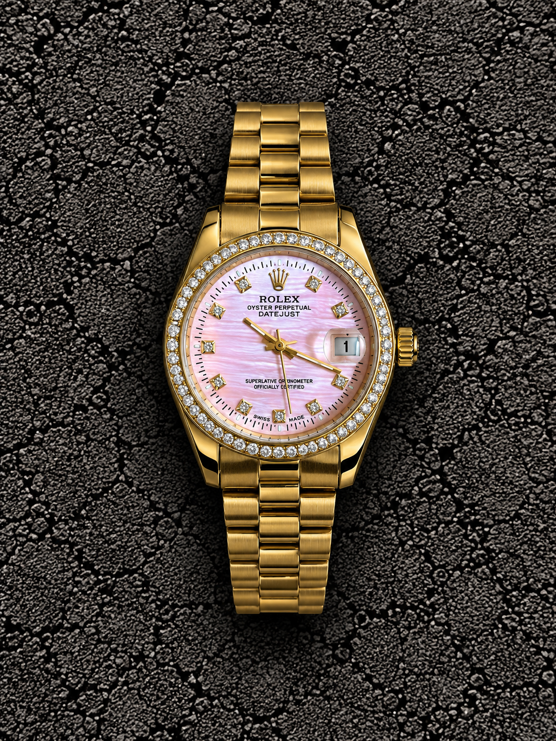 Rlx Dama Dorado Fondo Rosa SR  48