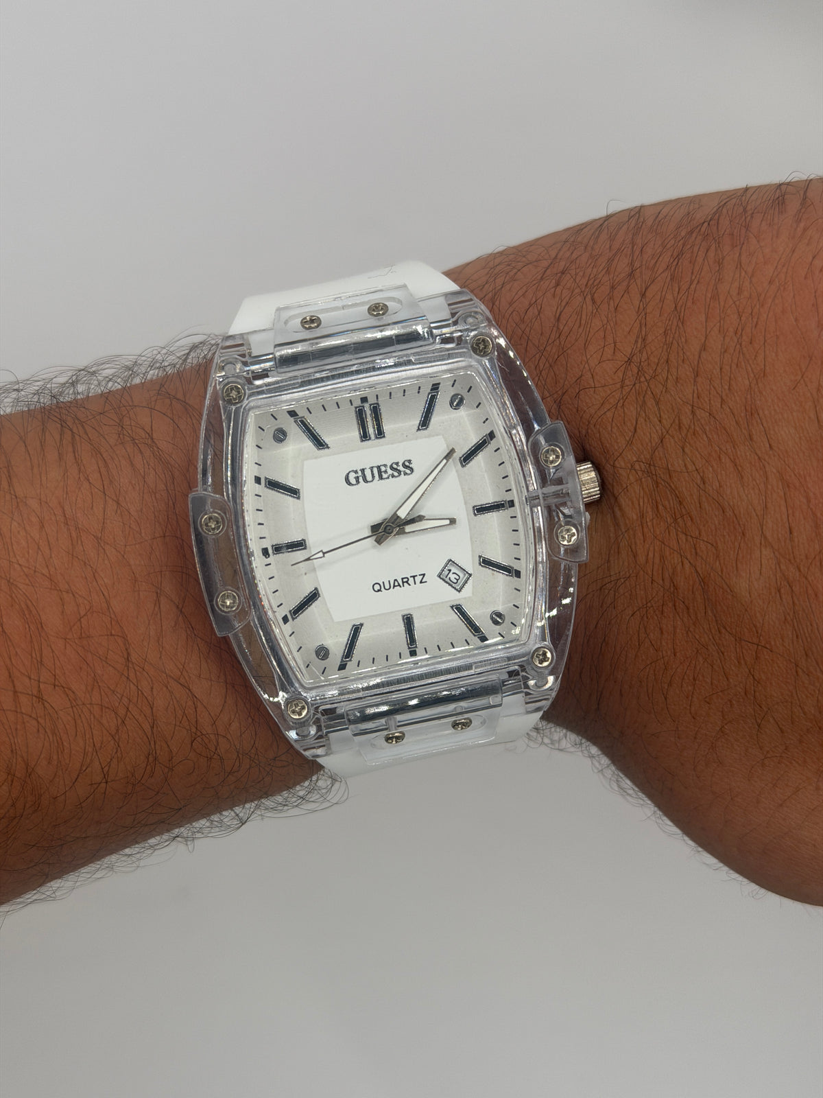 Guss Hombre Blanco Tablero Plateado