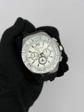 Tchmarin Manta Hombre Plateado Pulso Negro