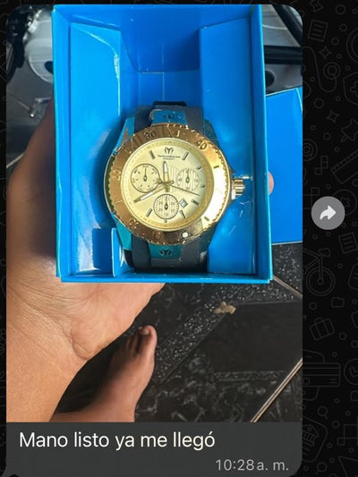 Foto del reloj que recibió el cliente